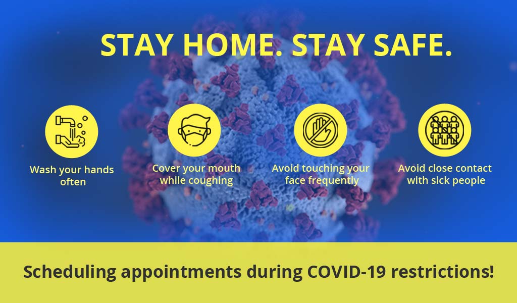 Scheduling appointments during COVID-19 restrictions